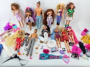 Barbie LOL Surprise OMG Ken Mixed Doll Lot Clothes Accessories 4.70 lb